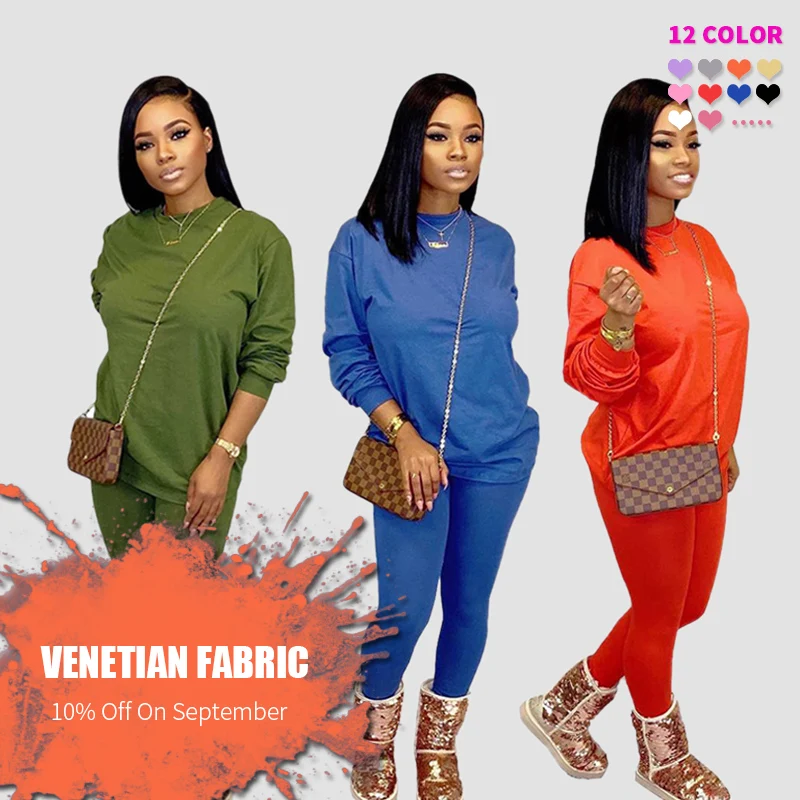 M2891 2020 Fall Sets Long Sleeve Two Piece Pants Set Jogging Outfits For Lady 2 Piece Set Plus Size Casual Women Clothing
M2891 2020 Fall Sets Long Sleeve Two Piece Pants Set Jogging Outfits For Lady 2 Piece Set Plus Size Casual Women Clothing