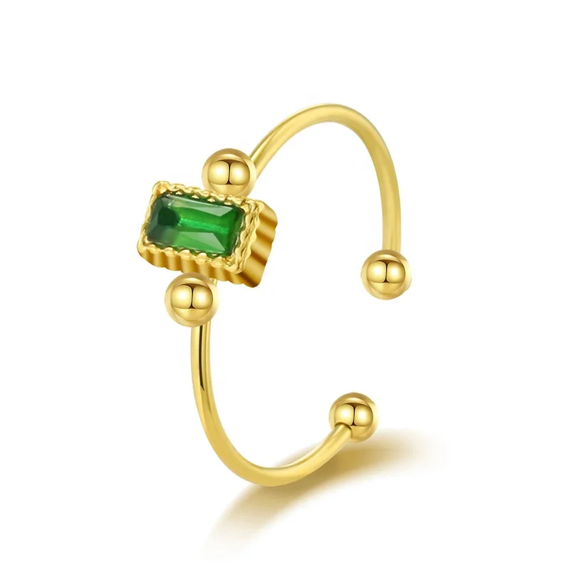 Simple Classic Geometric Fashion Jewelry Stainless Steel Small Bead Zircon Adjustable Women Finger Luxury Ring
Simple Classic Geometric Fashion Jewelry Stainless Steel Small Bead Zircon Adjustable Women Finger Luxury Ring