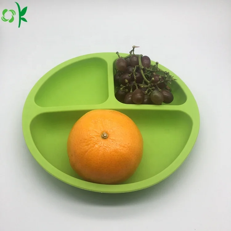 OKSILICONE Hot Sale Non-Slip Toddlers Food Feeding Silicone Baby Plate For Baby Feeding Round Shape Soft Silicone Dinner Plate, Blue/green/orange/purple/pink/rose red/customzied color
OKSILICONE Hot Sale Non-Slip Toddlers Food Feeding Silicone Baby Plate For Baby Feeding Round Shape Soft Silicone Dinner Plate, Blue/green/orange/purple/pink/rose red/customzied color
