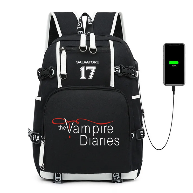 TVD The Vampire Diaries Bag Nylon 16 inches Backpack for Laptop Phone Charging, As the picture
TVD The Vampire Diaries Bag Nylon 16 inches Backpack for Laptop Phone Charging, As the picture