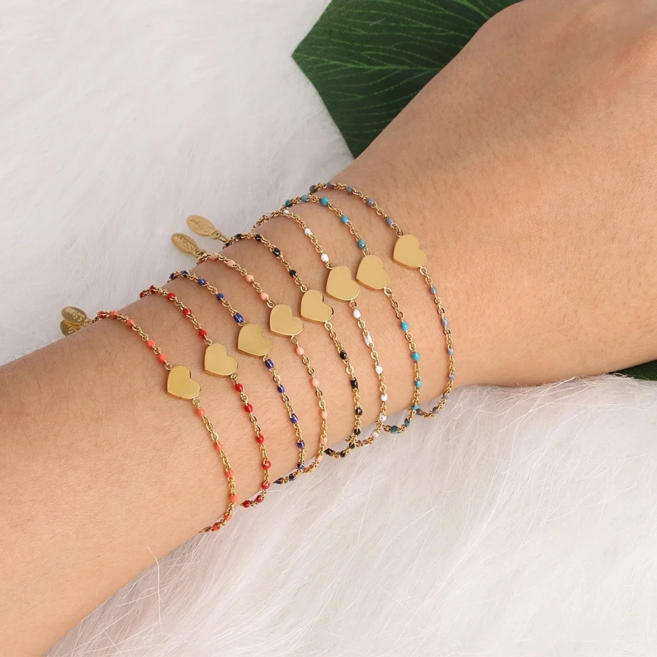 Luxury Gold Plated Chain Adjustable Bracelet Stainless Steel Heart Charm Women Bracelet, Gold color
Luxury Gold Plated Chain Adjustable Bracelet Stainless Steel Heart Charm Women Bracelet, Gold color