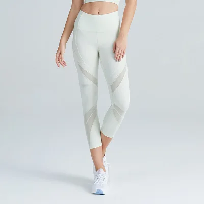 New seven-point fitness pants ladies mesh breathable hip-lifting high-waist sports yoga pants running tight elastic, Solid color
New seven-point fitness pants ladies mesh breathable hip-lifting high-waist sports yoga pants running tight elastic, Solid color