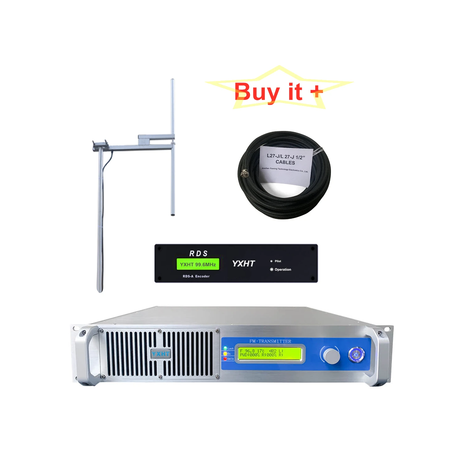 1000watt 1kw Fm Broadcast Transmitter+yx-dv2 Antenna+cable Set With Digital Rds Encoder Radio Data System Encoder For Fm
1000watt 1kw Fm Broadcast Transmitter+yx-dv2 Antenna+cable Set With Digital Rds Encoder Radio Data System Encoder For Fm