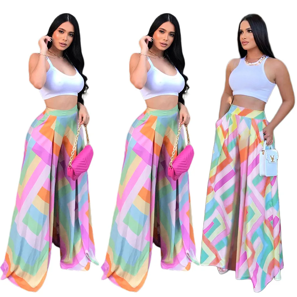 Wholesale Hot Sale Summer Women Clothing Fashion Temperament Loose Print Wide Leg Women's Pants Women's Pants & Trousers, Picture color
Wholesale Hot Sale Summer Women Clothing Fashion Temperament Loose Print Wide Leg Women's Pants Women's Pants & Trousers, Picture color