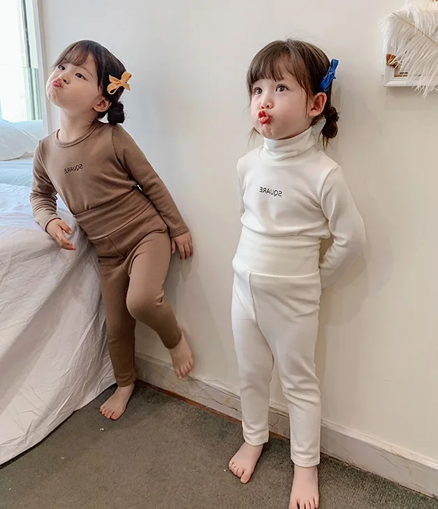 Autumn Solid Color High Collar Fashion Girl Casual Kid Girls Suit Pajamas 2pcs Children Clothes Set Clothes Outfits, Picture show
Autumn Solid Color High Collar Fashion Girl Casual Kid Girls Suit Pajamas 2pcs Children Clothes Set Clothes Outfits, Picture show