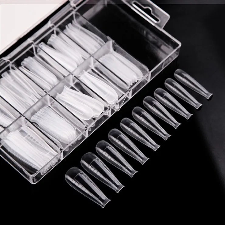 100pcs Wholesale Quick Building Mold Tips Nail UV Gel Dual Forms Extension Nail Tips Long Ballerina Nail Extension Mold
100pcs Wholesale Quick Building Mold Tips Nail UV Gel Dual Forms Extension Nail Tips Long Ballerina Nail Extension Mold