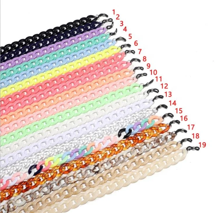 Hot Selling fashion Plastic eyeglass cord glasses strap acrylic,sunglasses rope chain, acrylic eye glass chain, Customized color
Hot Selling fashion Plastic eyeglass cord glasses strap acrylic,sunglasses rope chain, acrylic eye glass chain, Customized color