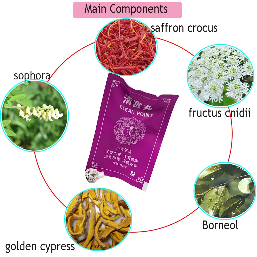 Chinese Herbal Yoni Pearls Vaginal Clean Point Tampon Yoni Detox Pearls