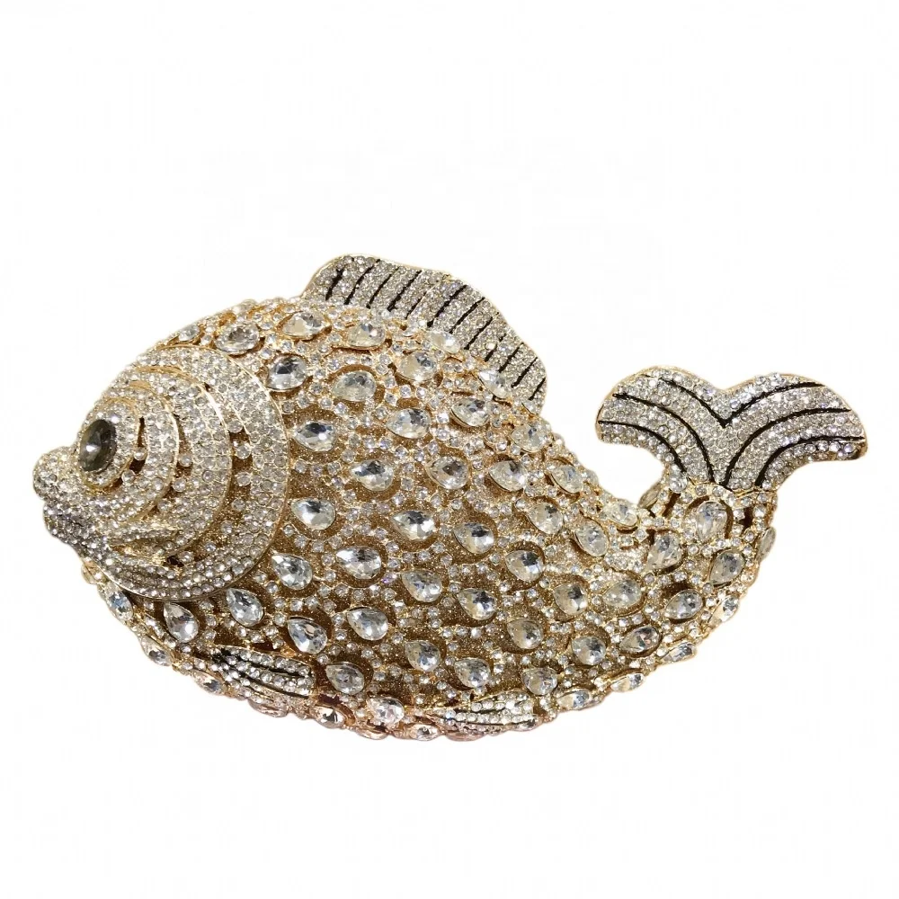 2021 Fashion Crystal Fish Design Bag for Wedding Cross Chain Shoulder Girl Clutch Hand Bag Women Evening Bags Ladies Handbag
2021 Fashion Crystal Fish Design Bag for Wedding Cross Chain Shoulder Girl Clutch Hand Bag Women Evening Bags Ladies Handbag