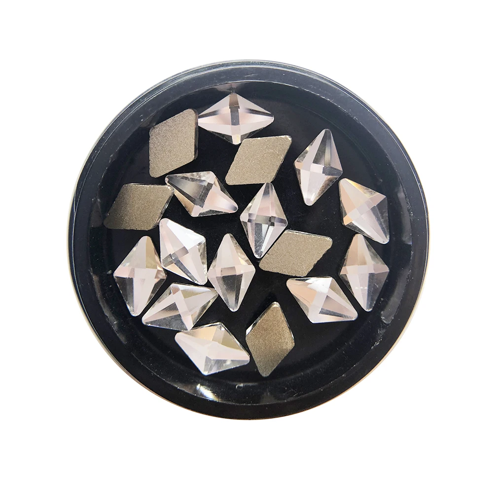 Wholesale high quality Rhombus shape clear nail decoration rhinestone, Crystal/other color
Wholesale high quality Rhombus shape clear nail decoration rhinestone, Crystal/other color
