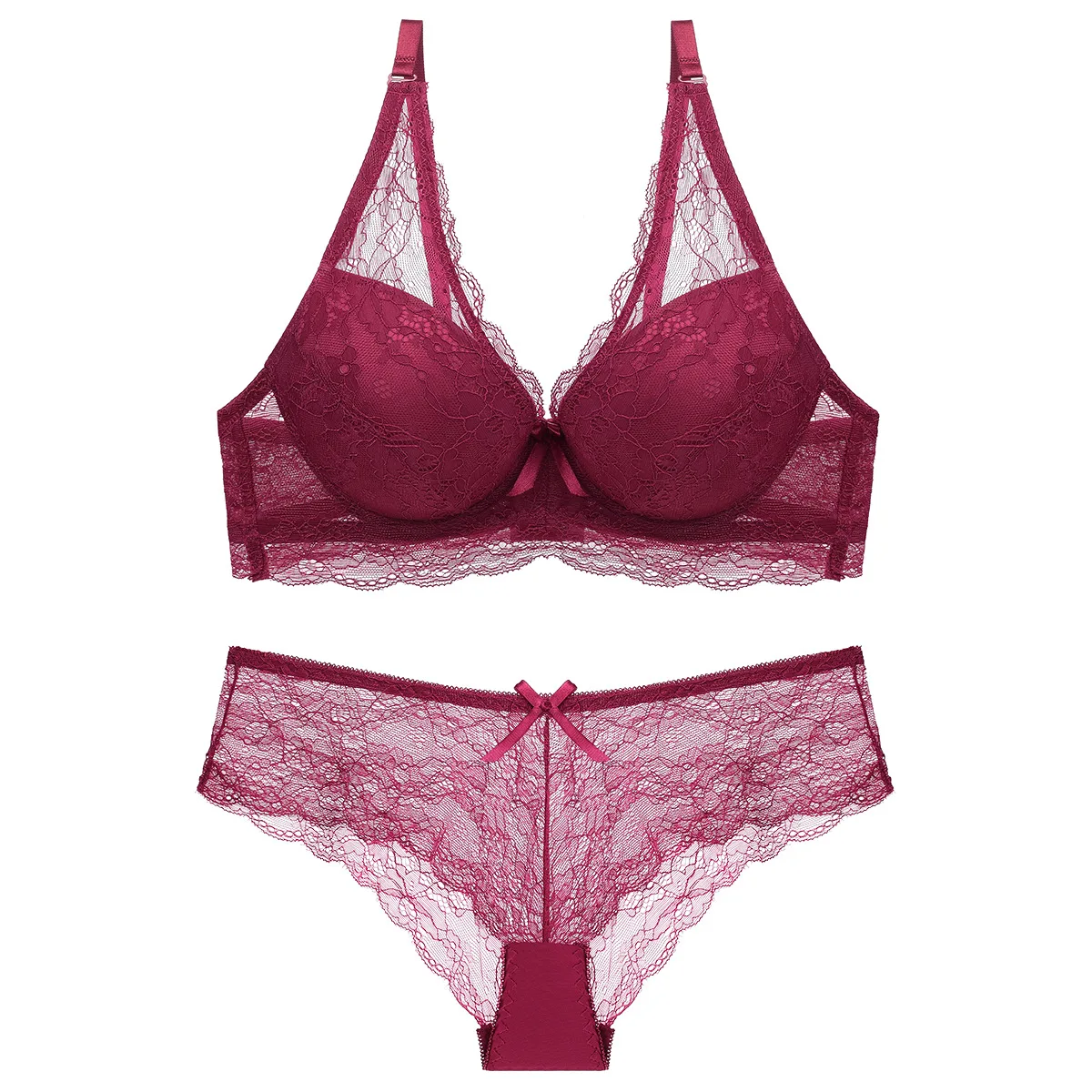 Women Lace Bra Brief Set Fashion Lace Transparent Push Up Bra Panty Set Women Underwear Set, Customized color
Women Lace Bra Brief Set Fashion Lace Transparent Push Up Bra Panty Set Women Underwear Set, Customized color