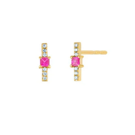 Fashion cz 925 Sterling Silver colorful zircon 18K gold plated women jewelry cz bar mini stud earring, Picture
Fashion cz 925 Sterling Silver colorful zircon 18K gold plated women jewelry cz bar mini stud earring, Picture