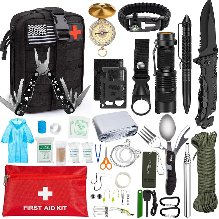 Multi-functional Outdoor Tactical Military Emergency Gear Kit Bag Outdoor Hunting Hiking Survival Tool Kit With Multi Tools, Multicolor
Multi-functional Outdoor Tactical Military Emergency Gear Kit Bag Outdoor Hunting Hiking Survival Tool Kit With Multi Tools, Multicolor