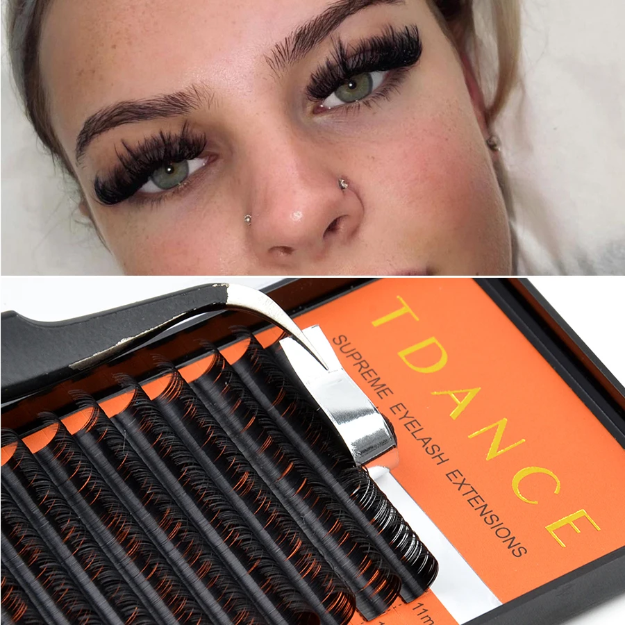 OEM custom logo lash supplies TDANCE Wholesale lashes private label korean eyelash extensions, Natural black
OEM custom logo lash supplies TDANCE Wholesale lashes private label korean eyelash extensions, Natural black