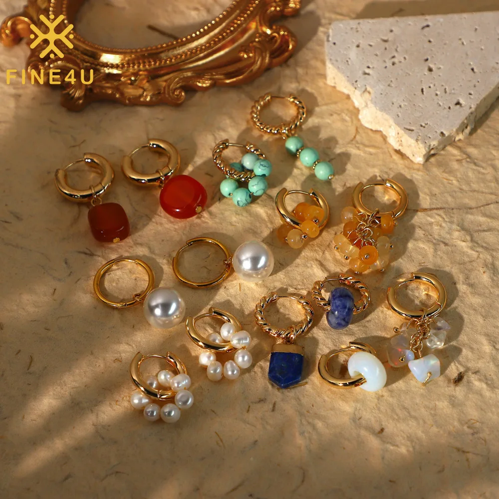 2022 Women Trendy Vintage Jewelry Geometric Crystal Stone 14K Gold Plated FreshWater Pearl Earrings
2022 Women Trendy Vintage Jewelry Geometric Crystal Stone 14K Gold Plated FreshWater Pearl Earrings