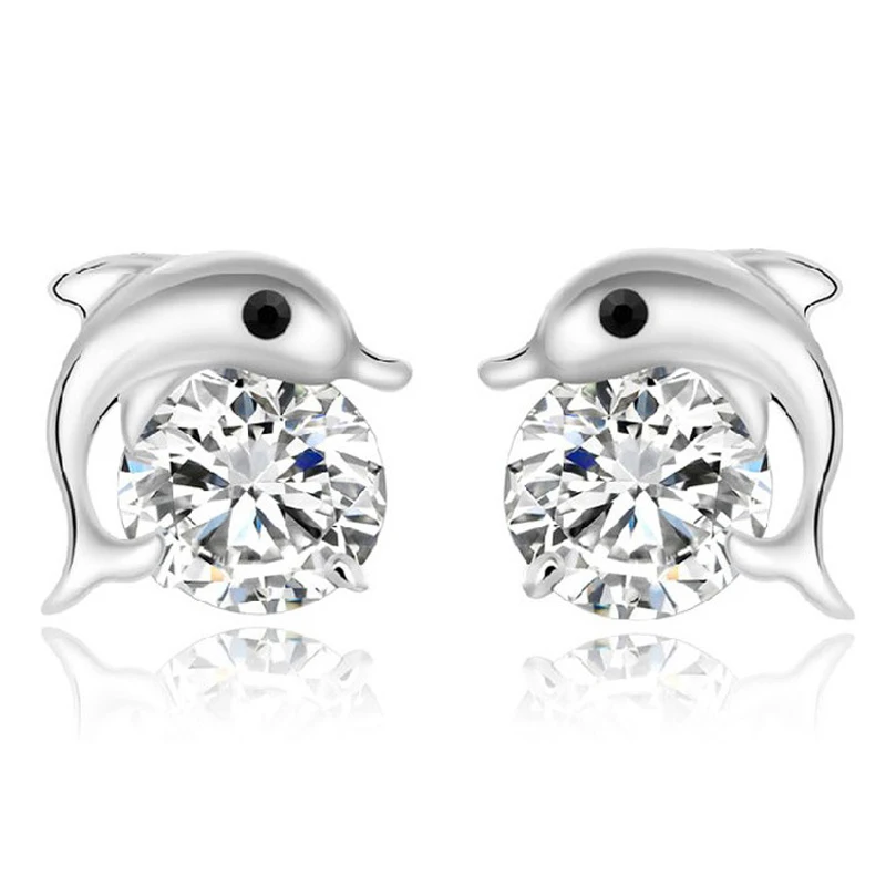 New product fashion dolphin silver plated Korean style female ear jewelry factory wholesale earring
New product fashion dolphin silver plated Korean style female ear jewelry factory wholesale earring