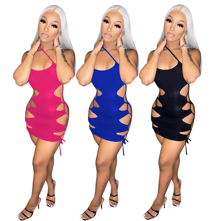 2021 Sexy summer mini dresses nightclub sleeveless sexy hollow out dresses, Green-yellow
2021 Sexy summer mini dresses nightclub sleeveless sexy hollow out dresses, Green-yellow