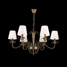 New Post-modern Chandelier Light European Popular Living Dining room Iron Chandelier with White Lampshade MD2404