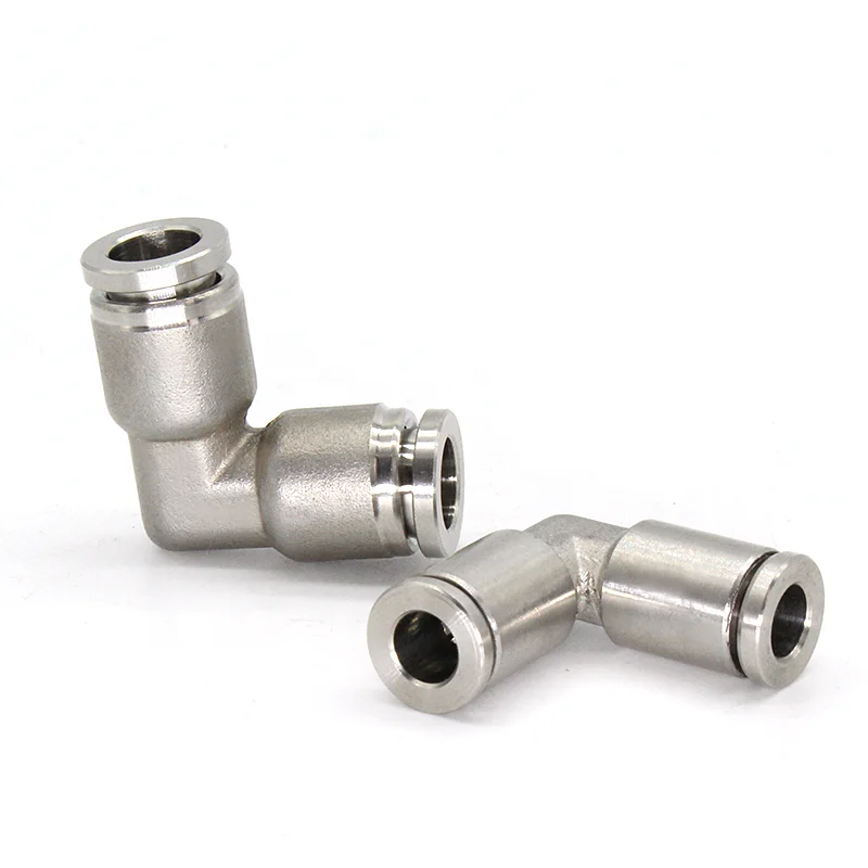 

Stainless Steel PV Series Quick Connectors Pneumatic Equal Elbow 90 Degree Pipe Fittings Air Tube Fitting Coupling