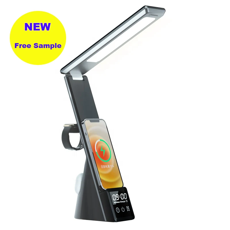 Wholesale amazon bestseller new Adjustable Lamp Brightness 3 in 1 Wireless Charging Station 15W Display Clock / Alarm Function, Black
Wholesale amazon bestseller new Adjustable Lamp Brightness 3 in 1 Wireless Charging Station 15W Display Clock / Alarm Function, Black