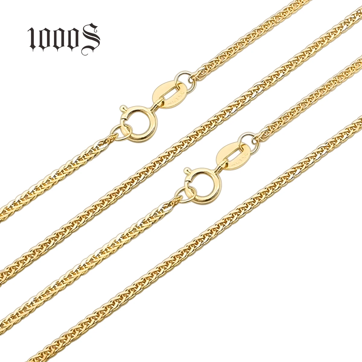 Hiphop Fashion Style Real 18K Solid Gold 1.5mm Thicker Chopin Chain Necklace For Men and Women
Hiphop Fashion Style Real 18K Solid Gold 1.5mm Thicker Chopin Chain Necklace For Men and Women