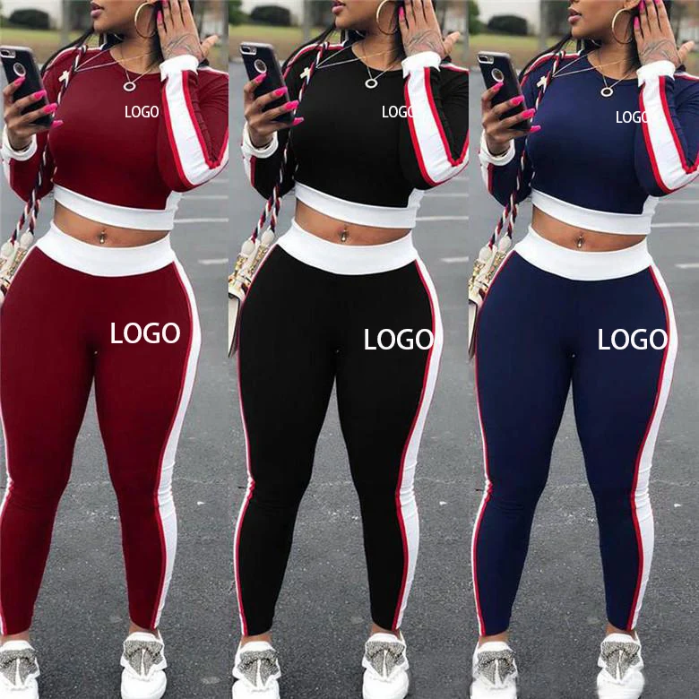 Custom logo 2022 spring autumn women's sets fashion casual two piece set color long sleeve trousers tights
Custom logo 2022 spring autumn women's sets fashion casual two piece set color long sleeve trousers tights