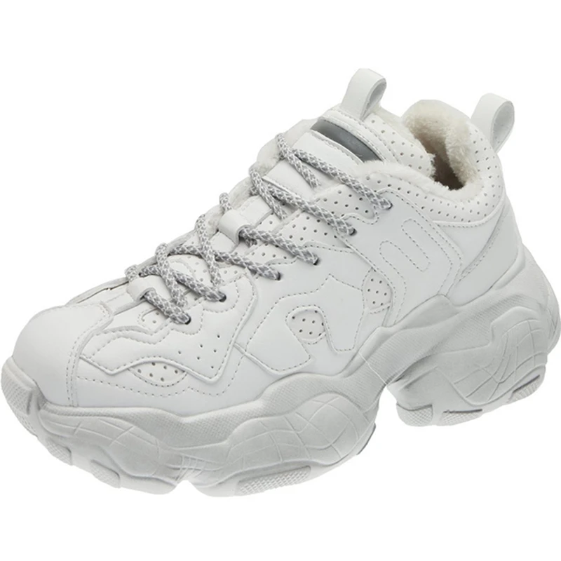 2021 New Winter Chunky Sneakers Women Leather Upper Fur Lining Fashion Casual Shoes Ladies Designers Clunky Dad Shoes
2021 New Winter Chunky Sneakers Women Leather Upper Fur Lining Fashion Casual Shoes Ladies Designers Clunky Dad Shoes