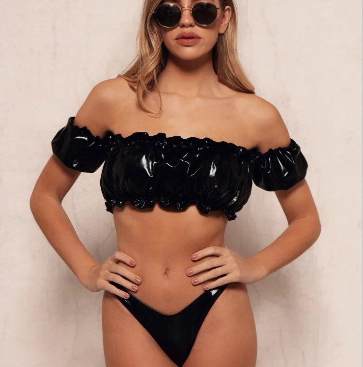 2020 Aliexpress Hot Selling Sexy Short Sleeve Crinkle Fabric Swimwear Shiny Leather Bikini Beachwear
2020 Aliexpress Hot Selling Sexy Short Sleeve Crinkle Fabric Swimwear Shiny Leather Bikini Beachwear