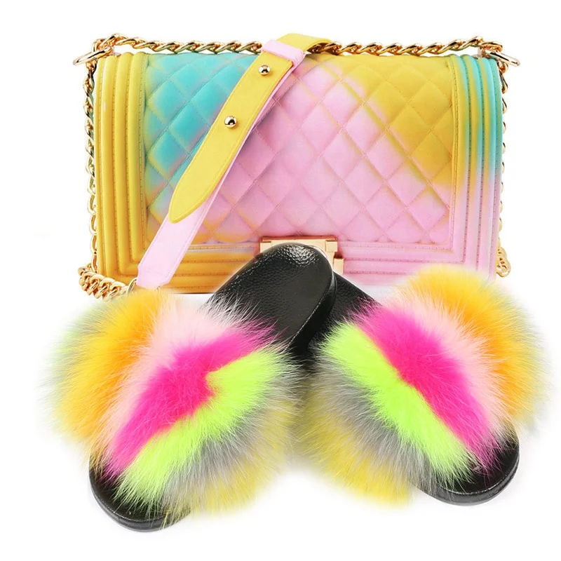 2020 ELVA Brown white orange mix wholesale women fur flip flop fox fur slippers fur slides, Colours
2020 ELVA Brown white orange mix wholesale women fur flip flop fox fur slippers fur slides, Colours