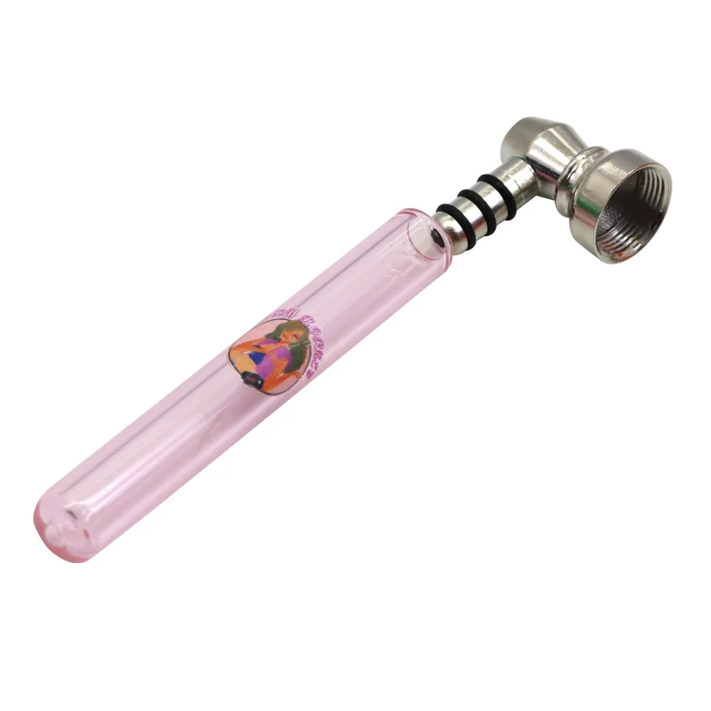 new wholesale Lady Hornet Pink Girl cartoon pattern Glass Pipe Portable Glass Metal tobacco Pipe, Reference images
new wholesale Lady Hornet Pink Girl cartoon pattern Glass Pipe Portable Glass Metal tobacco Pipe, Reference images