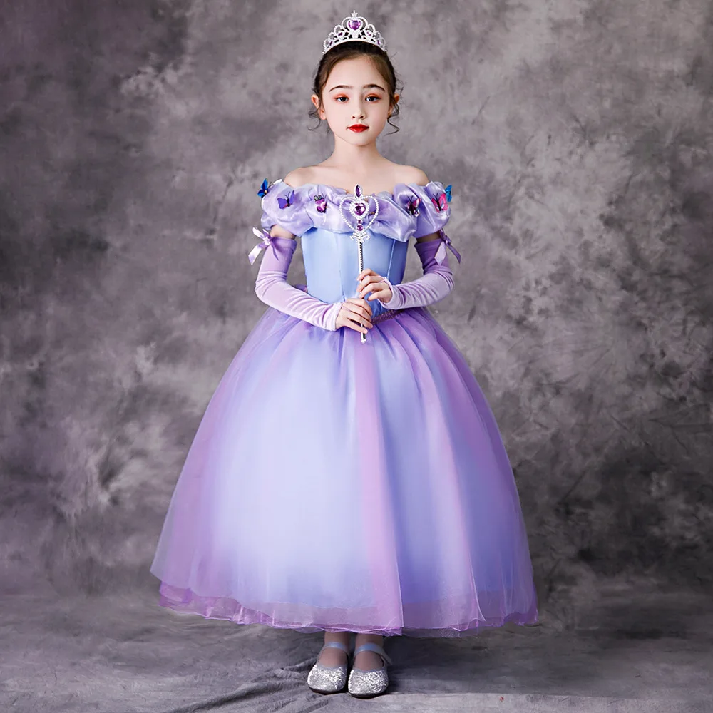 2020 New Off-shoulder Girl Skirt Aurora Princess Belle Sleeping Beauty Cosplay Costume BX8032, Purple
2020 New Off-shoulder Girl Skirt Aurora Princess Belle Sleeping Beauty Cosplay Costume BX8032, Purple