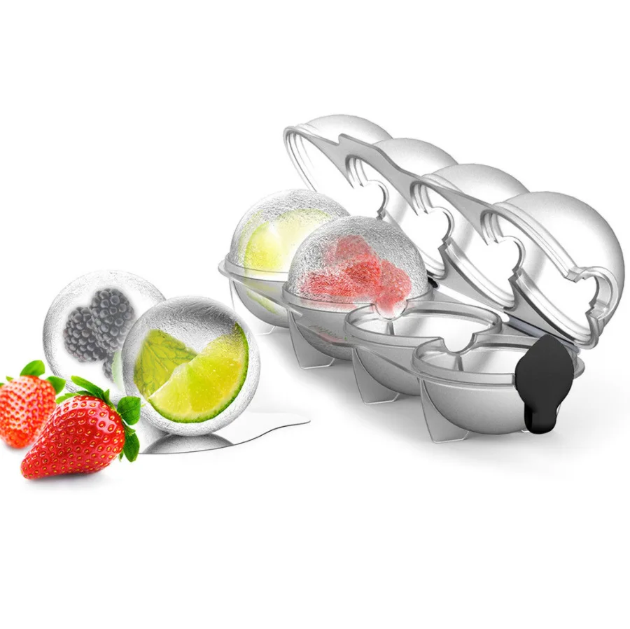Dropshipping Silicone Ice Hockey Trays Four Hole Whiskey Round Ice Ball Mold, Transparent
Dropshipping Silicone Ice Hockey Trays Four Hole Whiskey Round Ice Ball Mold, Transparent