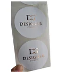 Custom Private Label Gold Foil Logo Printing Round Sticker 80 gsm Paper Sticker