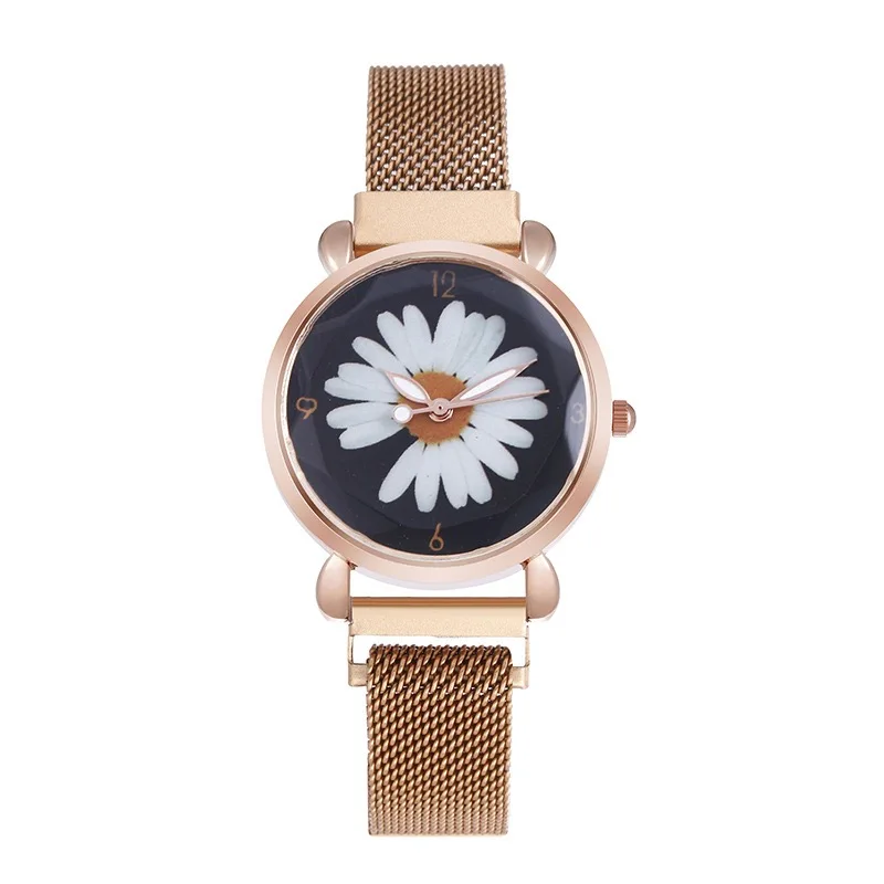 Fashionable casual watch women fashion chrysanthemum pattern alloy magnet strap quartz watch Reloj Mujer, 7 colors
Fashionable casual watch women fashion chrysanthemum pattern alloy magnet strap quartz watch Reloj Mujer, 7 colors