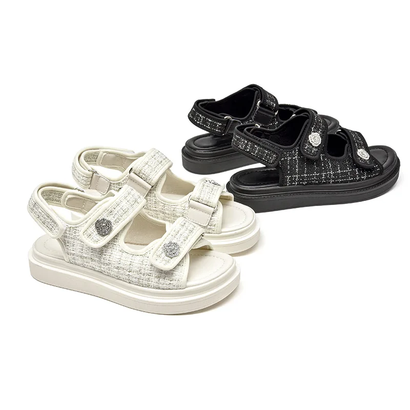 New Arrivals Sandals Womens New Thick Heel Flat Bottomed Retro Pasting Two Straps Leisure Fashion Sandals, Customized color
New Arrivals Sandals Womens New Thick Heel Flat Bottomed Retro Pasting Two Straps Leisure Fashion Sandals, Customized color