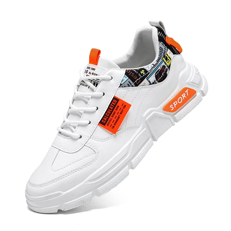 Color Can Be Customized Luxury Leather Sneaker Casual Shoes For Men, White orange/white blue/black red
Color Can Be Customized Luxury Leather Sneaker Casual Shoes For Men, White orange/white blue/black red