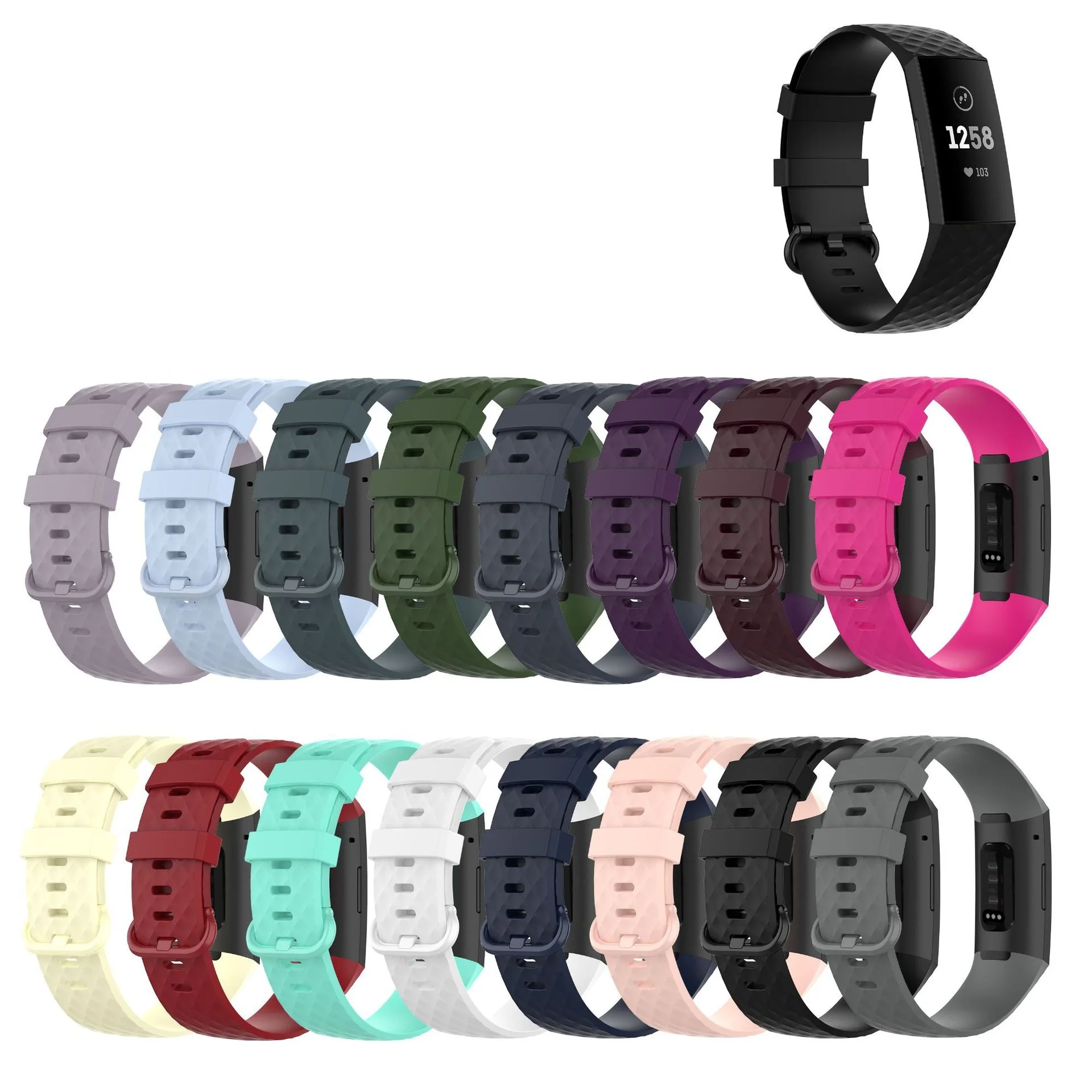 Color Buckles TPU Silicone Band for Fitbit Charge 4 Charge 3 Strap Smartwatch Replacement
Color Buckles TPU Silicone Band for Fitbit Charge 4 Charge 3 Strap Smartwatch Replacement