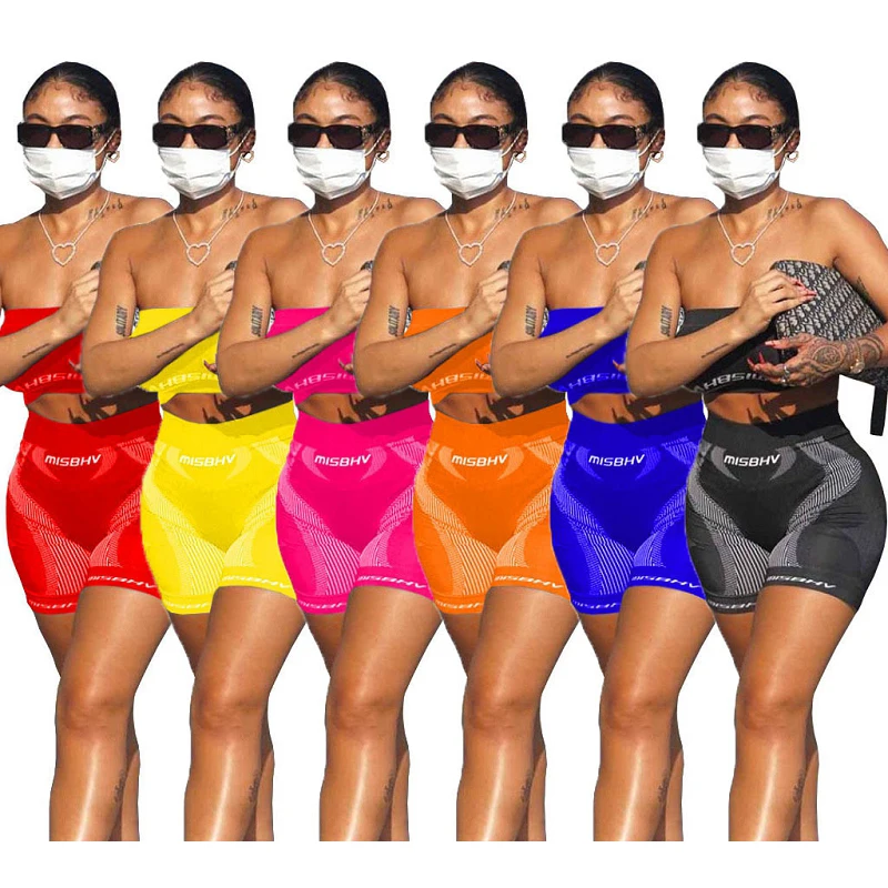 2021 stylish new letter printed crop top with biker shorts summer 2 piece short set
2021 stylish new letter printed crop top with biker shorts summer 2 piece short set