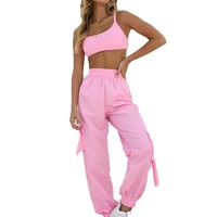 super september women fashion loose streetwear windbreaker 2 piece set and top blank running cargo trousers pants for girls
super september women fashion loose streetwear windbreaker 2 piece set and top blank running cargo trousers pants for girls