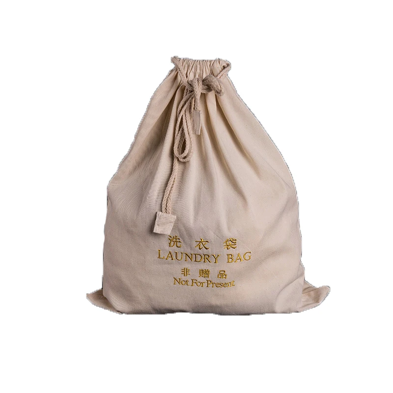 clothes shoes storage packaging cotton canvas large drawstring