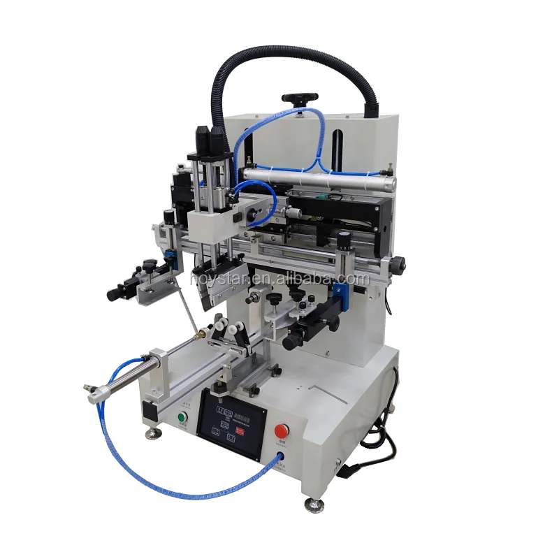 Desktop automatic Cylinder Silk Screen Printing Machines For Bottle Printing