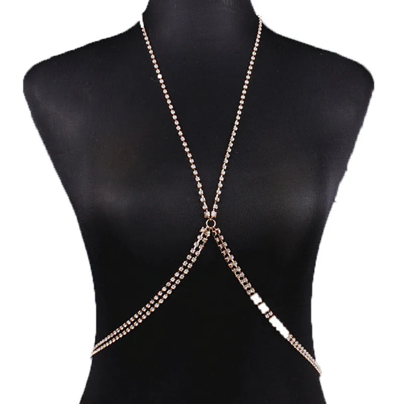 WIIPU Ladies rhinestone sexy necklace bra chain jewelry shiny crystal chest luxury jewelry gift
WIIPU Ladies rhinestone sexy necklace bra chain jewelry shiny crystal chest luxury jewelry gift