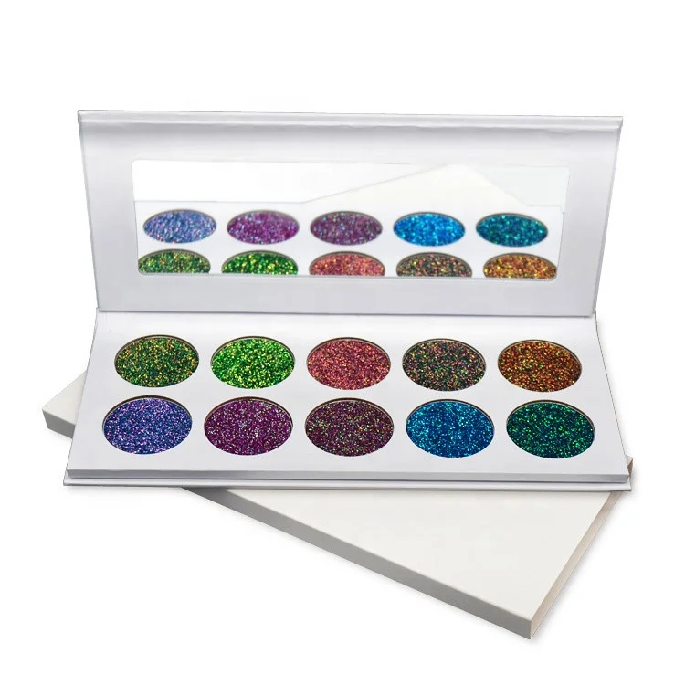Custom 10 Colors Chameleon Eye Shadow White Palette Waterproof Shimmering Eyeshadow Palette
Custom 10 Colors Chameleon Eye Shadow White Palette Waterproof Shimmering Eyeshadow Palette