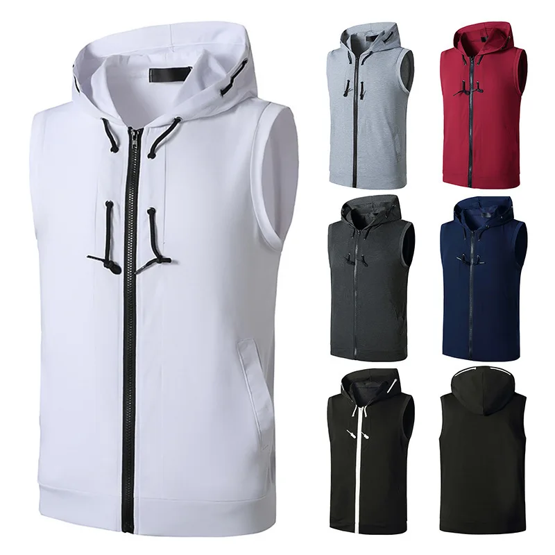 Men's Ouma Fitness Hooded Vest Fitness Fitness T-shirt Sleeveless, White, light gray, black, dark gray, wine red, navy blue
Men's Ouma Fitness Hooded Vest Fitness Fitness T-shirt Sleeveless, White, light gray, black, dark gray, wine red, navy blue