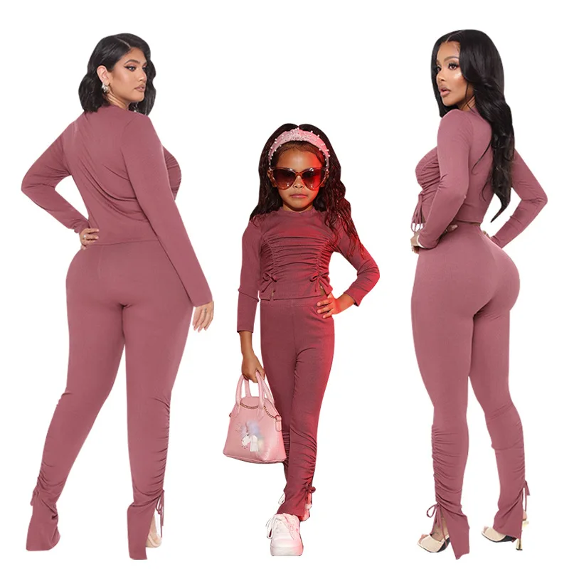 Mommy and Me Set Stacked Sweatpants Long Sleeve High Waist Solid Girls Leggings Kids Stacked Pants Mother and Daughter Clothes
Mommy and Me Set Stacked Sweatpants Long Sleeve High Waist Solid Girls Leggings Kids Stacked Pants Mother and Daughter Clothes