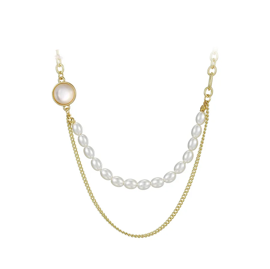 YM necklace-01499 xuping jewelry Trendy simple temperament double-layer pearl metal chain necklace
YM necklace-01499 xuping jewelry Trendy simple temperament double-layer pearl metal chain necklace