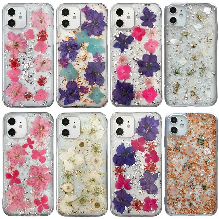 Soft TPU Epoxy Pressed Dried Flowers Phone Case For iPhone XS Max Customized Shockproof mobile phone case for iphone 12 11
Soft TPU Epoxy Pressed Dried Flowers Phone Case For iPhone XS Max Customized Shockproof mobile phone case for iphone 12 11