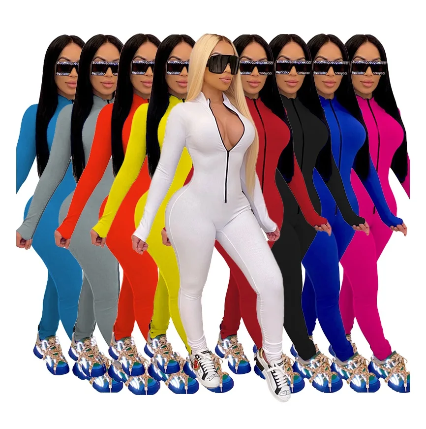 2021 new design classic autumn women solid pink color bodycon woman romper skinny long sleeves leggings jumpsuit with zipper
2021 new design classic autumn women solid pink color bodycon woman romper skinny long sleeves leggings jumpsuit with zipper