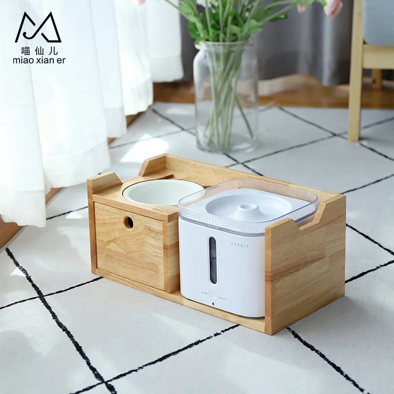 High Quality Elevated Ceramic Pet Cat bowl water dispenser with Bamboo Stand Wooden shelf
High Quality Elevated Ceramic Pet Cat bowl water dispenser with Bamboo Stand Wooden shelf