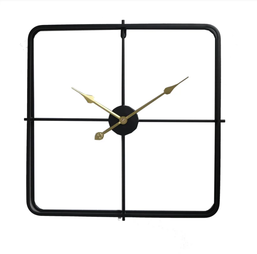 58cm 22.8 Inches Better Quality Double Square Tube Iron Watches Nordic Round Gold and Black Home Decor Metal Wall Clock
58cm 22.8 Inches Better Quality Double Square Tube Iron Watches Nordic Round Gold and Black Home Decor Metal Wall Clock